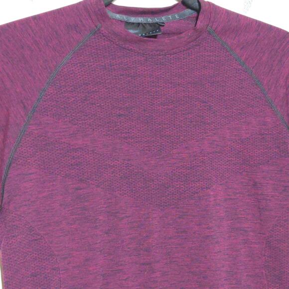 Alphalete Burgundy Maroon Red Short Sleeve T-Shirt Tee S - Picture 3 of 13